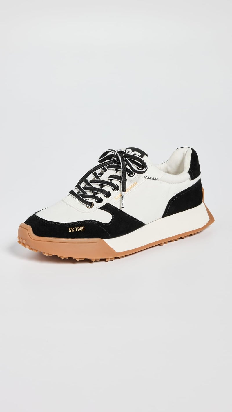 Sam Edelman Layla Sneaker Black/White 7 Medium - Image 3