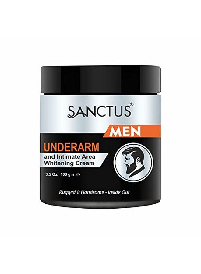SANCTUS كريم تبييض تحت الإبط والمنطقة الحميمة مع تركيبة متقدمة للتحكم في الروائح غير اللزجة للرجال (100 جرام) - Image 1