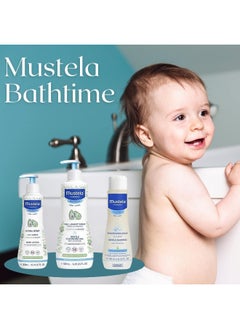 Mustela Mustela Bathtime Essential Set - 3 Must-Have Baby Bath Items - Includes Hydra Bebe Body Lotion, Gentle Cleansing Gel, & Gentle Shampoo - Complete Baby Care Kit - Perfect for Baby Gifting  - Image 2