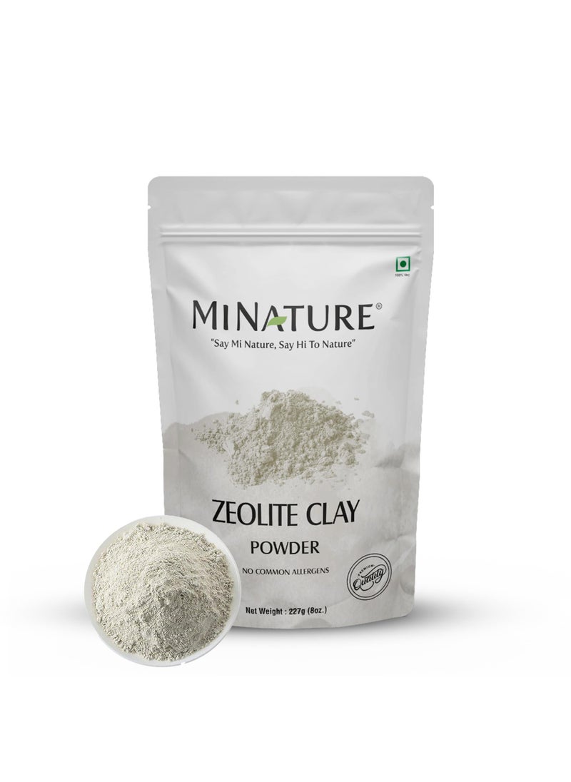 minature - Zeolite Clay powder by mi nature | Zeolite clay | 227g(8 oz) | Absorbs excess oil | Skincare face masks, face scrubs, and body cleansers |Repair Damaged Hair | Vegan | 100% Natural - Image 1