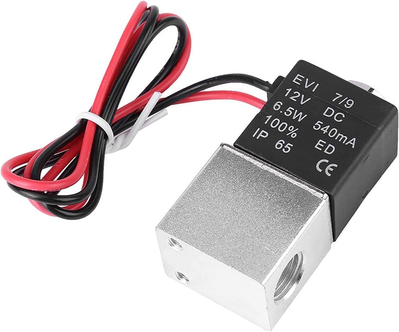 Storage transit efficiency build Electric Solenoid Valve, 12v Dc 1 4 2 Way Normally Closed Pneumatic Aluminum Electric Solenoid Air Valve Budget global standard quality - Image 1