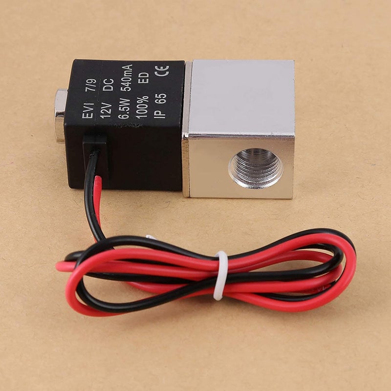 Storage transit efficiency build Electric Solenoid Valve, 12v Dc 1 4 2 Way Normally Closed Pneumatic Aluminum Electric Solenoid Air Valve Budget global standard quality - Image 5