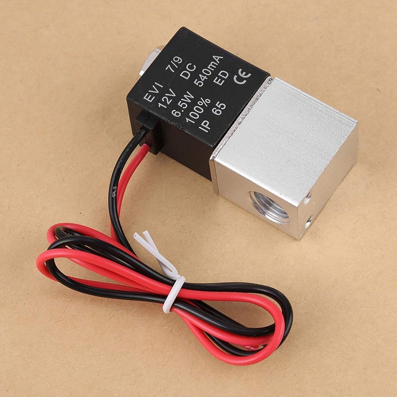 Storage transit efficiency build Electric Solenoid Valve, 12v Dc 1 4 2 Way Normally Closed Pneumatic Aluminum Electric Solenoid Air Valve Budget global standard quality - Image 4