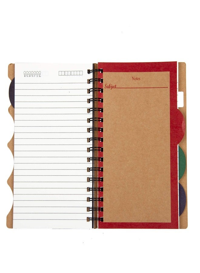 Cubic ECO A5 5-Subject Spiral Notebook – 300 Ruled Pages | Eco-Friendly Kraft Cover | Sturdy Wiro Binding | Ideal for School, Office & Personal Notes (Blue) - Image 3