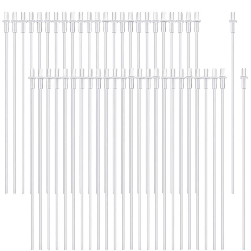 Weewooday 50 Pcs Disposable Artificial Insemination Rods Disposable Breeding Rod Tube Flexible Breeding Catheter Tube for Dog Goat Sheep(10.8 Inches,White) - Image 1