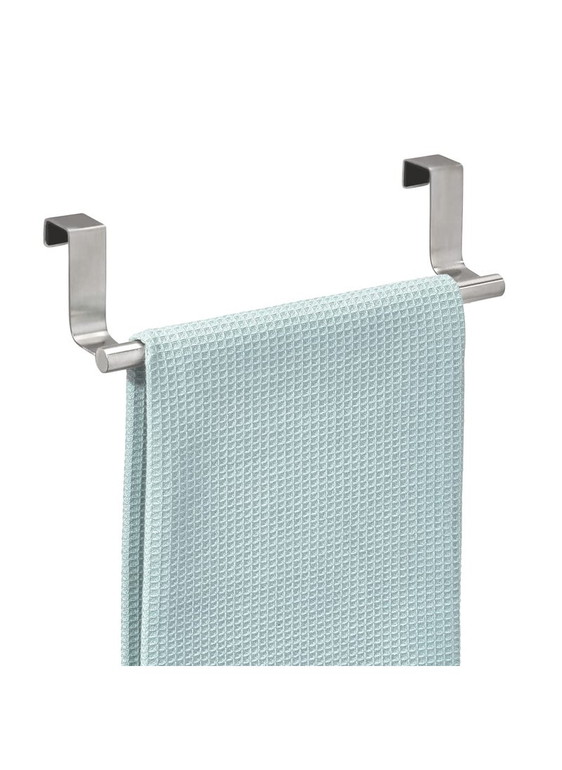 InterDesign iDesign Forma Metal Over the Cabinet Towel Rack for Bathroom and Kitchen  9.25"" x 2.5"" x 2.5""  Brushed Stainless Steel  - Image 1