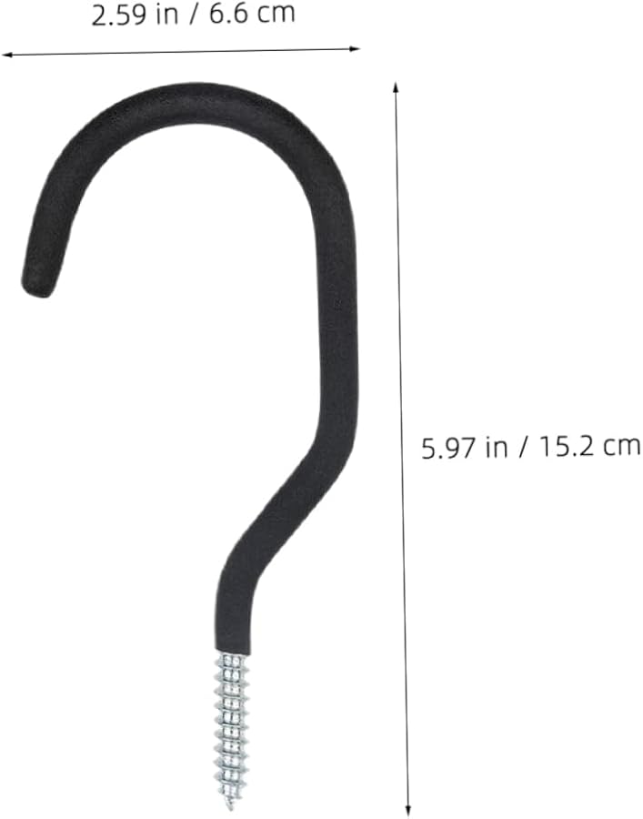 خطافات تعليق دراجات ثقيلة 6 قطع مع أنابيب تمديد لتخزين المرآب وتنظيم الدراجات - Image 3