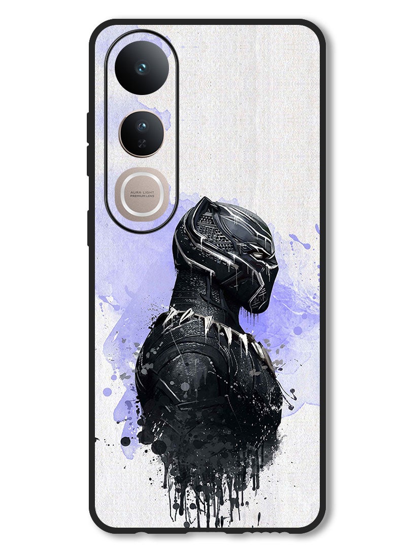 Theodor Case Compatible with Vivo V50 Lite Protection Shockproof Bumper Cover Black Panther - Image 1