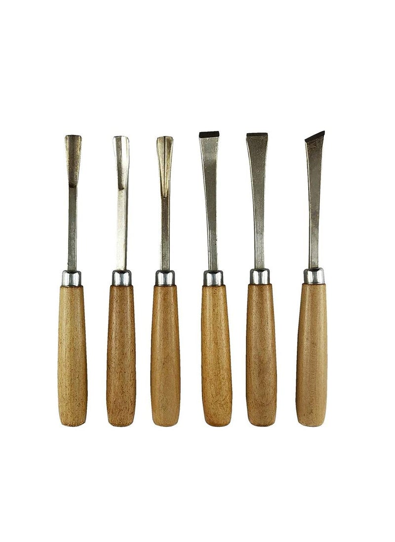 DIY Crafts DIY DIYC10757 Crafts 6 PcsSet Wood Carving Hand Chisels Set Professional DIY Woodworking Sculpting Hand Tools Chisel Sharp Dno 10 Pack of 5 pcs DIY Crafts  - Image 1