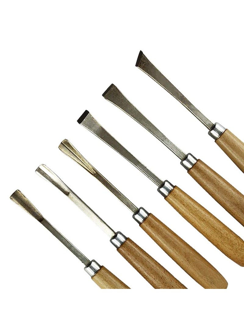 DIY Crafts DIY DIYC10757 Crafts 6 PcsSet Wood Carving Hand Chisels Set Professional DIY Woodworking Sculpting Hand Tools Chisel Sharp Dno 10 Pack of 5 pcs DIY Crafts  - Image 4