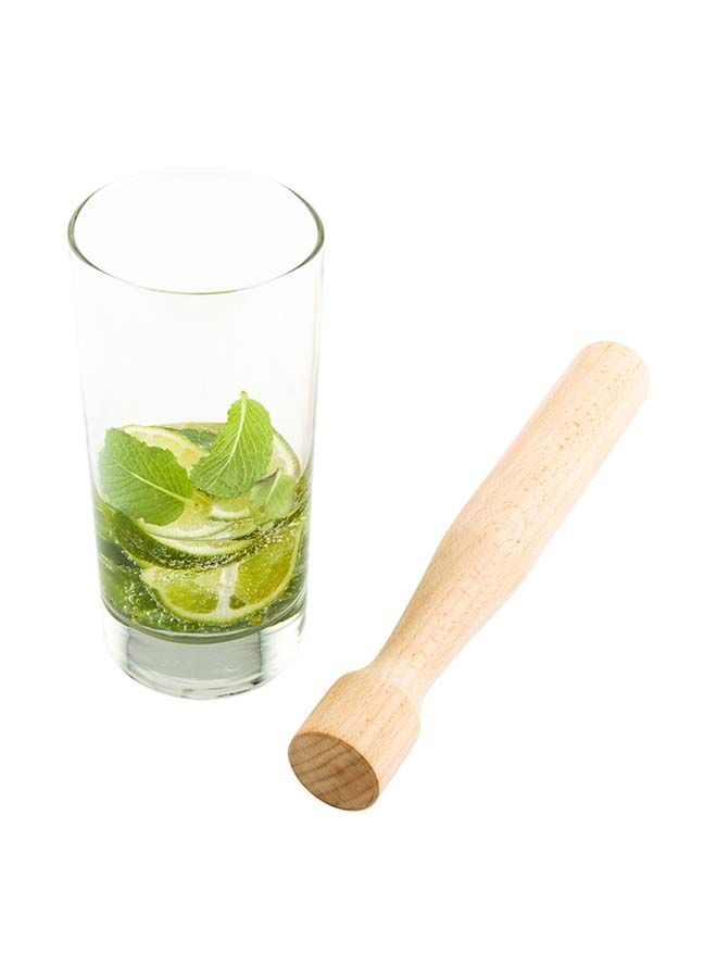 Restaurantware Bar Lux 9.75 Inch Cocktail Muddler, 1 Break-Resistant Drink Muddler - Streamlined Design, Durable, Natural Wood Bar Muddler, Crush Herbs, Spices, And Berries, - Image 4
