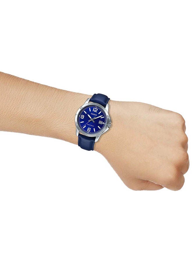 كاسيو ساعة يد من جلد بعقارب MTP-V004L-2BUDF - Image 2