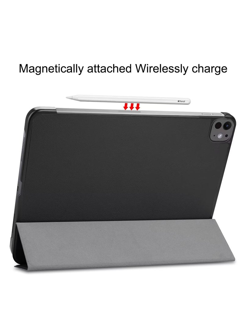 GUDOO Case for iPad Air 13 Inch 2024 with Pencil Holder, Smart Slim Folio Stand Auto Sleep/Wake Cover with Pencil Slot - Image 5