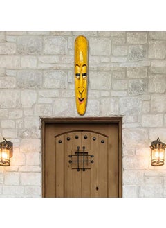UmI. Umi Terracotta Wall Hanging Home Decorative Mask Size 30 inch Yellow  - Image 4