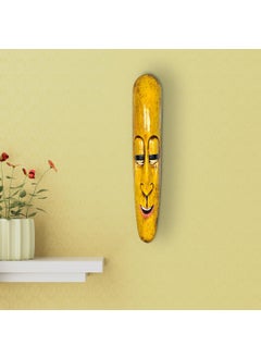 UmI. Umi Terracotta Wall Hanging Home Decorative Mask Size 30 inch Yellow  - Image 1