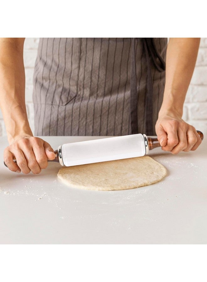 ROLLYWARE White Crystal Roti Roller + Acrylic Chakla chapati Maker Chakla with Stylish Crystal Belan Rolling pin - Upgrade Your Baking - Non-Stick & Zero Maintenance [ Chakla + Belan ] - Image 4
