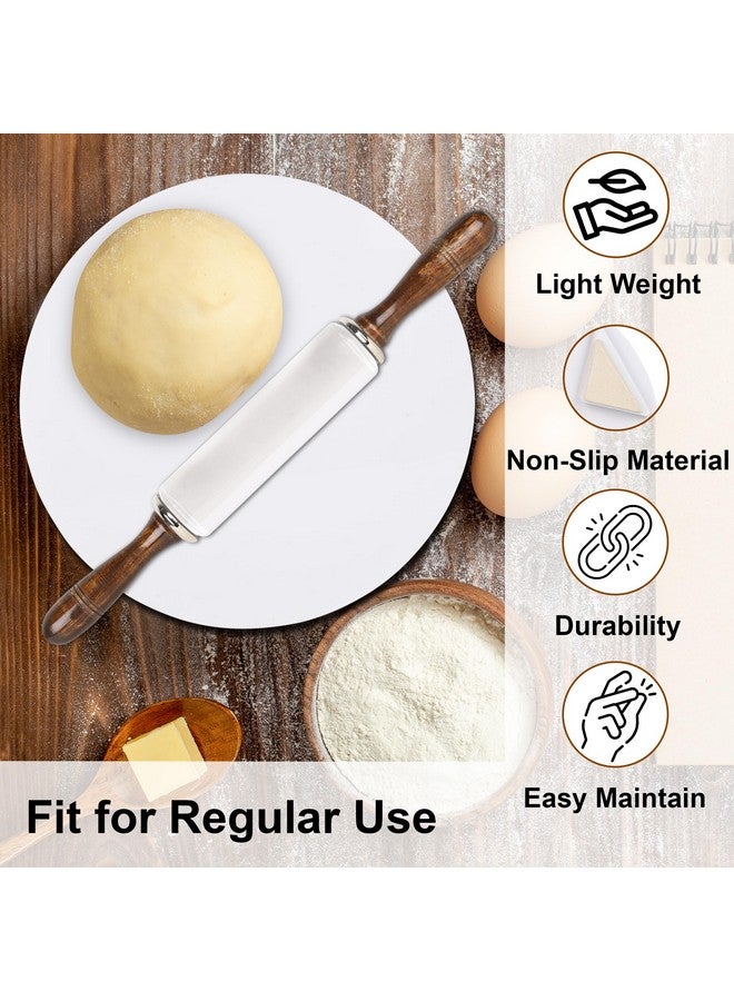 ROLLYWARE White Crystal Roti Roller + Acrylic Chakla chapati Maker Chakla with Stylish Crystal Belan Rolling pin - Upgrade Your Baking - Non-Stick & Zero Maintenance [ Chakla + Belan ] - Image 2