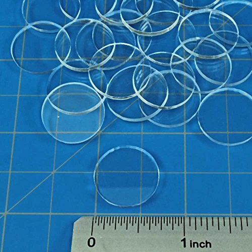LITKO Clear Miniature Bases, Circular .75 Inch, 1.5mm Clear (25) - Image 2
