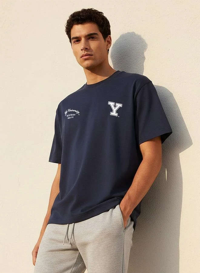 SP Characters Yale University Regular Fit Crew Neck Short Sleeves T shirt