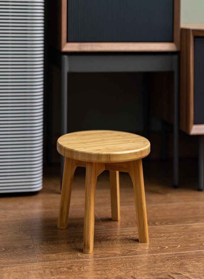 GOBAM Bamboo Step Stool, 7.3 inches - Sturdy Foot Stool for Adults and Kids, Portable Wooden Stool for Kitchen, Bathroom, Bedroom, or Toy Room - 300 lbs Capacity - Image 4