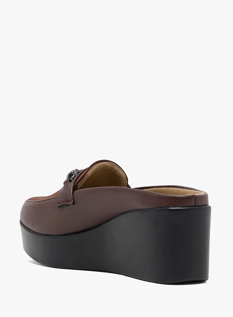 Pink Step Wedged Moccasin