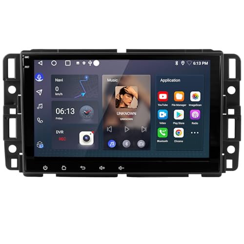 AWESAFE 8 Inch Car Radio Stereo for Chevy Silverado Suburban Impala Tahoe GMC Sierra Yukon Android 13 with GPS Navigaiton Wireless CarPlay & Android Auto - Image 1