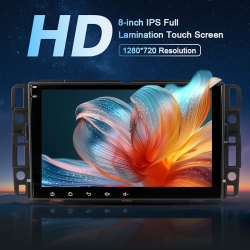 AWESAFE 8 Inch Car Radio Stereo for Chevy Silverado Suburban Impala Tahoe GMC Sierra Yukon Android 13 with GPS Navigaiton Wireless CarPlay & Android Auto - Image 5