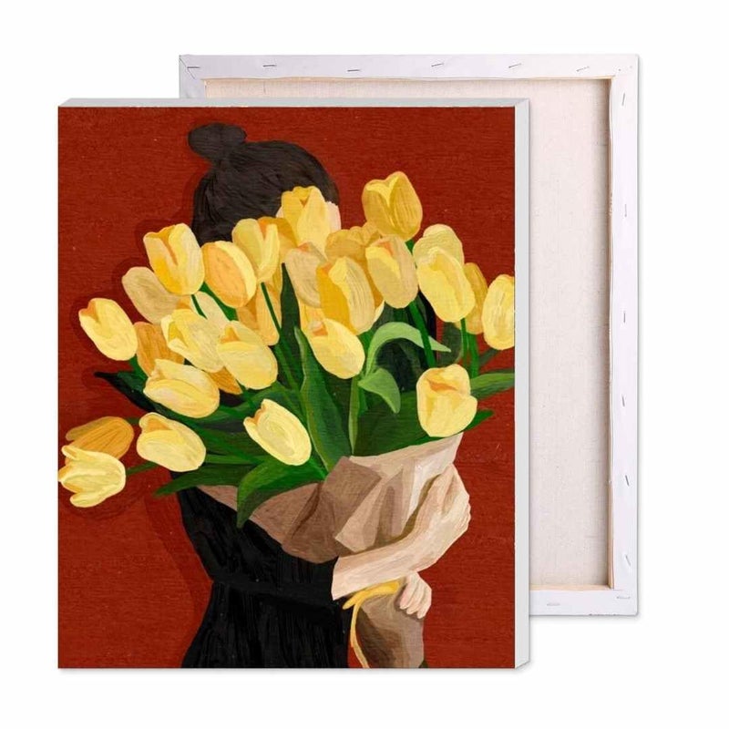 CRAFT MATE CRAFTMATE DIY Framed Paint by Numbers Canvas Art and Craft Kit for Adults and Kids | Acrylic Painting Hobby Kit | 16 inch x 12 inch - Image 3