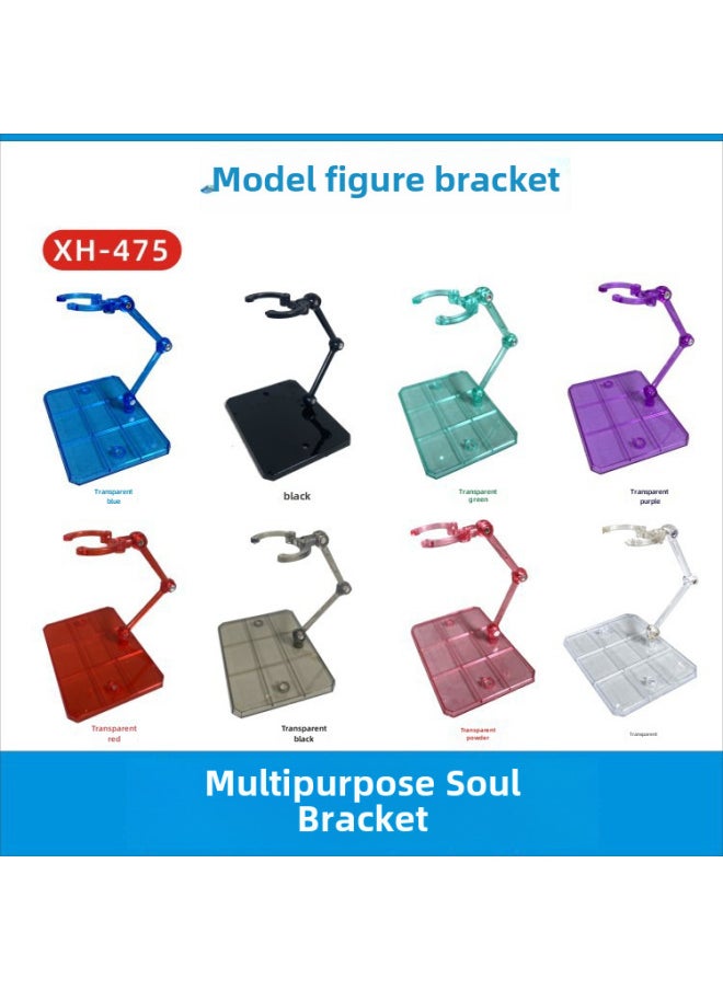 Generic - Xingdao Supply Robot Soul Shf Suitable For Gundam Model Bracket Anime Hand Office-Color:XH-475: Soul Bracket Transparent Red - Image 1