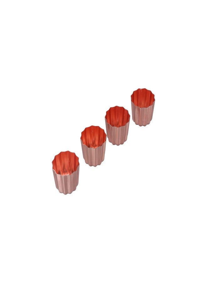 Kopida 4pcs Canele Mold Cake Pan Non-Stick Canele Muffin Bakeware Cupcake Pan Mini Cake Mold DIY Muffin Baking Tool Pastry Decorating Tool Baking Pan, 1.77 * 1.77 * 2.16in - Image 4