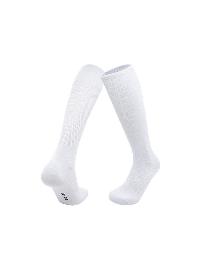 Autumn And Winter Thin Football Socks High Socks Solid Color Breathable Non-slip Sports Socks Long Socks For Adults And Children