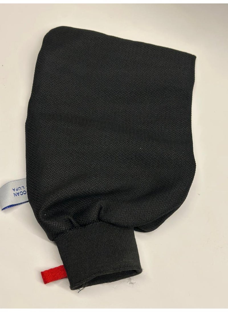 قفاز استحمام خشن من الليفة المغربية 300D لإزالة الجلد الميت وإسفنجة مغربية - Image 3