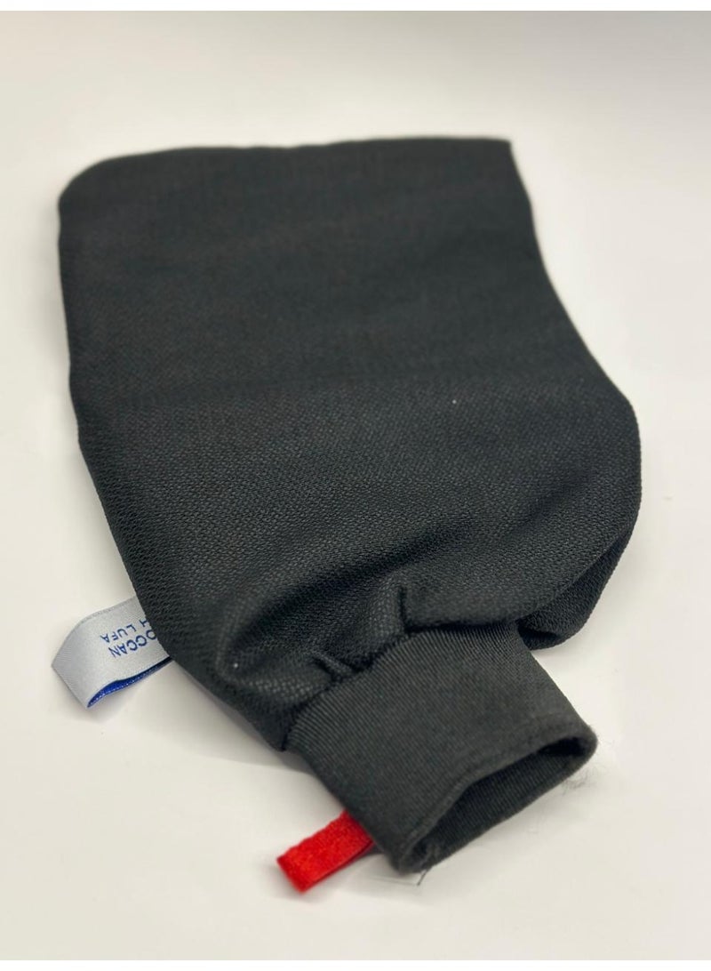 قفاز استحمام خشن من الليفة المغربية 300D لإزالة الجلد الميت وإسفنجة مغربية - Image 4