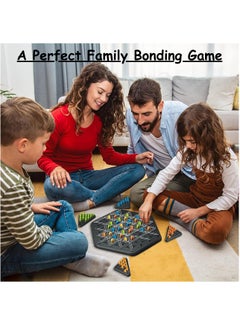 ESSEN Chain Triangle Chess Game Family Night Board Game Chain Chess Desktop Puzzle 2-4 players Interactive Game Rubber band board game for Kids Adults Family Party Birthday Gift for 3-12 Years Old Boys Girls  - Image 5