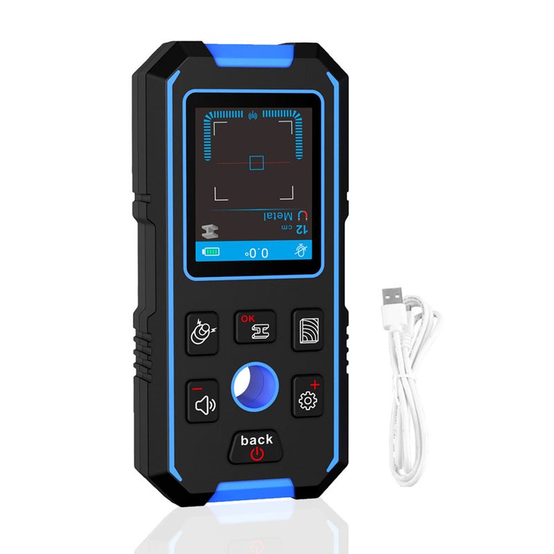 NF-518 Multifunctional Wall Detector 2.4inch Backlit LCD Color Display 240*320 Resolution AC Metal Wooden Wall Detection Modes Adjustment Cable Wires Depth Measurement Device with Voice Broadcast - Image 1