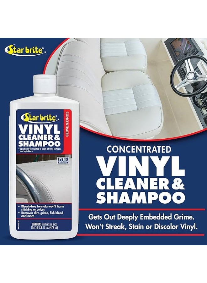 Star Brite STAR BRITE VInyl Cleaner, Polish & Protectant - Clean, Renew, Brighten & Protect All Vinyl Surfaces - Marine Grade Shampoo Polish & UV Protection - Image 2