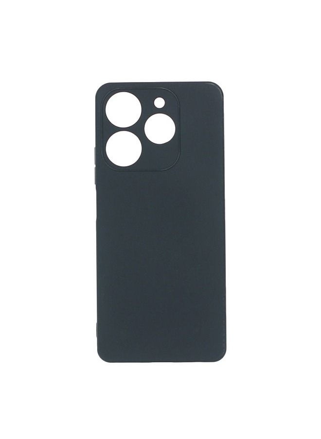 TEAM LUXURY - Infinix Tecno Spark 10 Pro 4G Soft Silicone Gel Rubber Case Shockproof Matte Finish Back Cover Inner Fabric Lining full Camera Protection Case for Infinix Tecno Spark 10 Pro 4G (Black) - Image 1