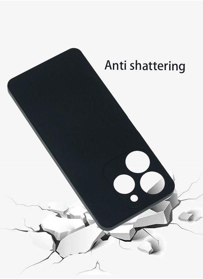 TEAM LUXURY - Infinix Tecno Spark 10 Pro 4G Soft Silicone Gel Rubber Case Shockproof Matte Finish Back Cover Inner Fabric Lining full Camera Protection Case for Infinix Tecno Spark 10 Pro 4G (Black) - Image 1