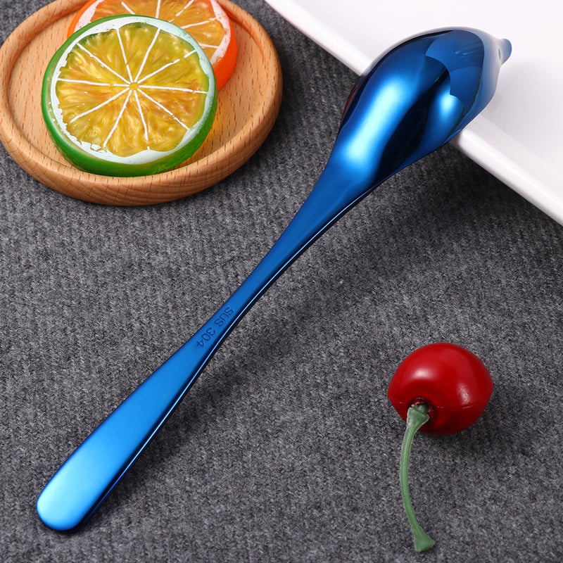 1PC Stainless Steel Seasoning Scoop Pointed Sauce Dressing Spoon Spice Spoon for Home Kitchen Restaurant ( ) - Image 1