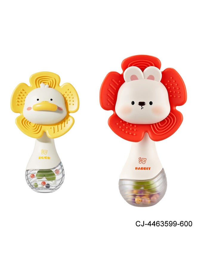 CJ En71 Certified Animal Removable Tooth Glue Baby Hand Rattle Sand Hammer Molars Baby Educational Toys - Image 5
