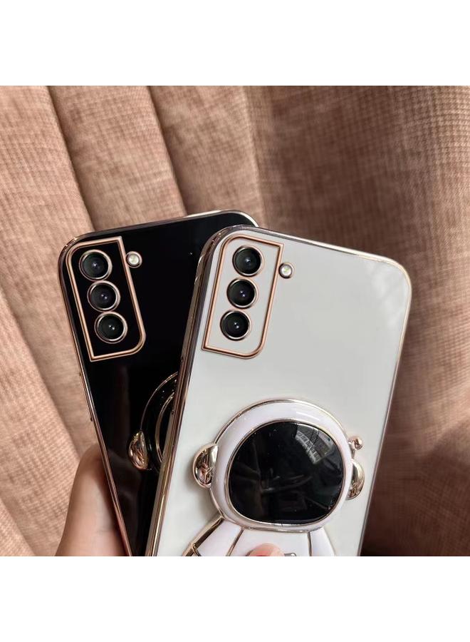 اس-توب جراب لهاتف Samsung Galaxy M51، جراب هاتف مطلي بالكهرباء، حامل رائد فضاء - Image 4