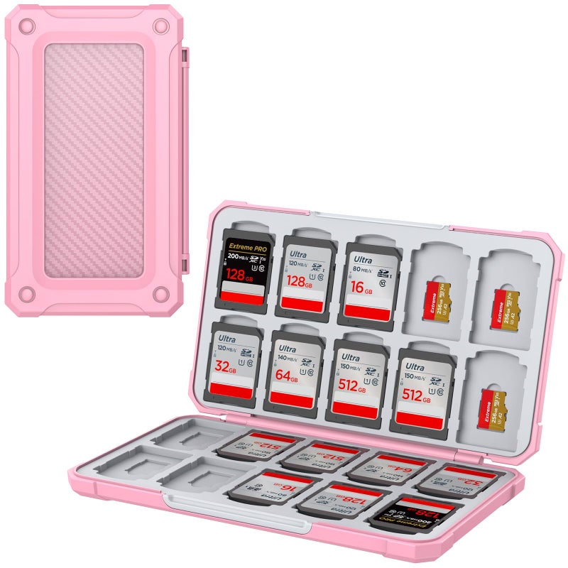 THELIFELICIOUS SD Card Holder Memory Card Case for SD/TF Cards, Memory Storage Organizer for 20 SDXC SDHC and 20 TF Cards - Image 1