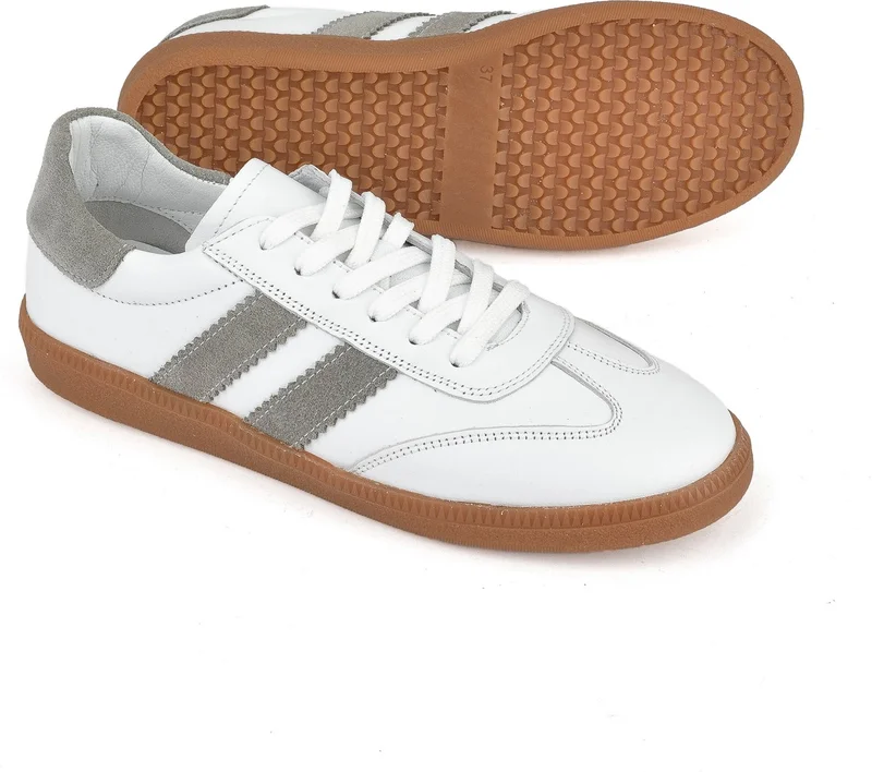 زيا Women's Leather Sneakers 1511035Z6403 White