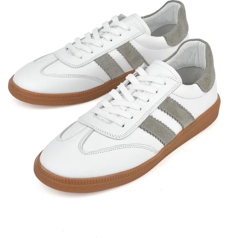 زيا Women's Leather Sneakers 1511035Z6403 White