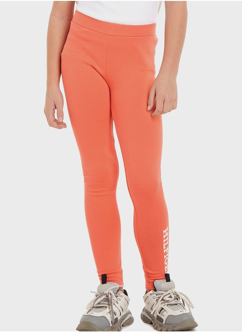 TOMMY HILFIGER - Kids Logo Leggings - Image 1
