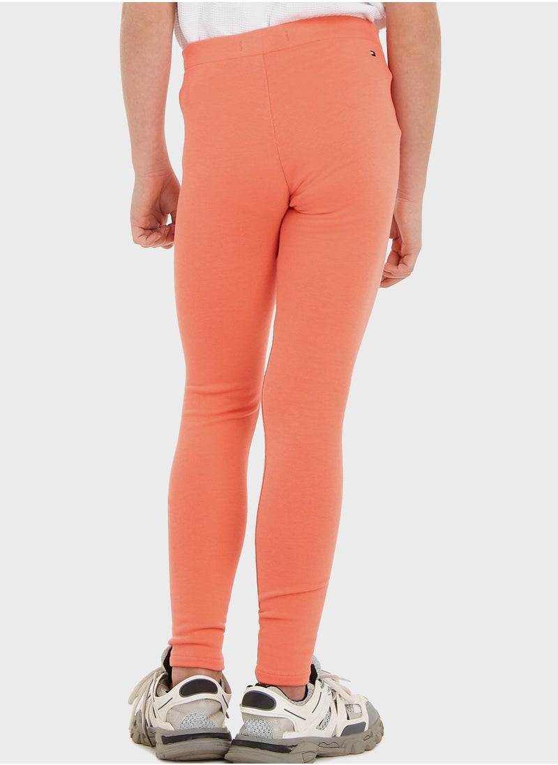 TOMMY HILFIGER - Kids Logo Leggings - Image 1