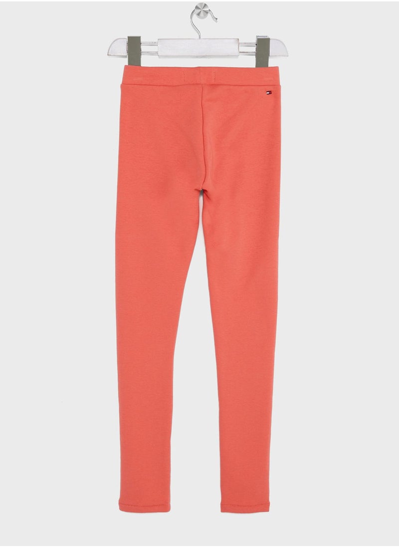 TOMMY HILFIGER - Kids Logo Leggings - Image 1