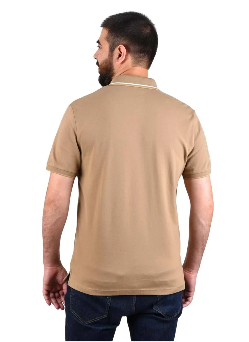 GIORDANO Giordano Men's Napoleon Polo Brown