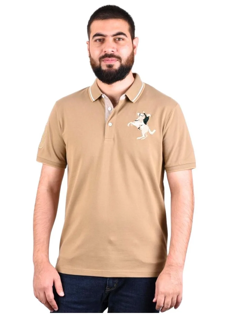 GIORDANO Giordano Men's Napoleon Polo Brown