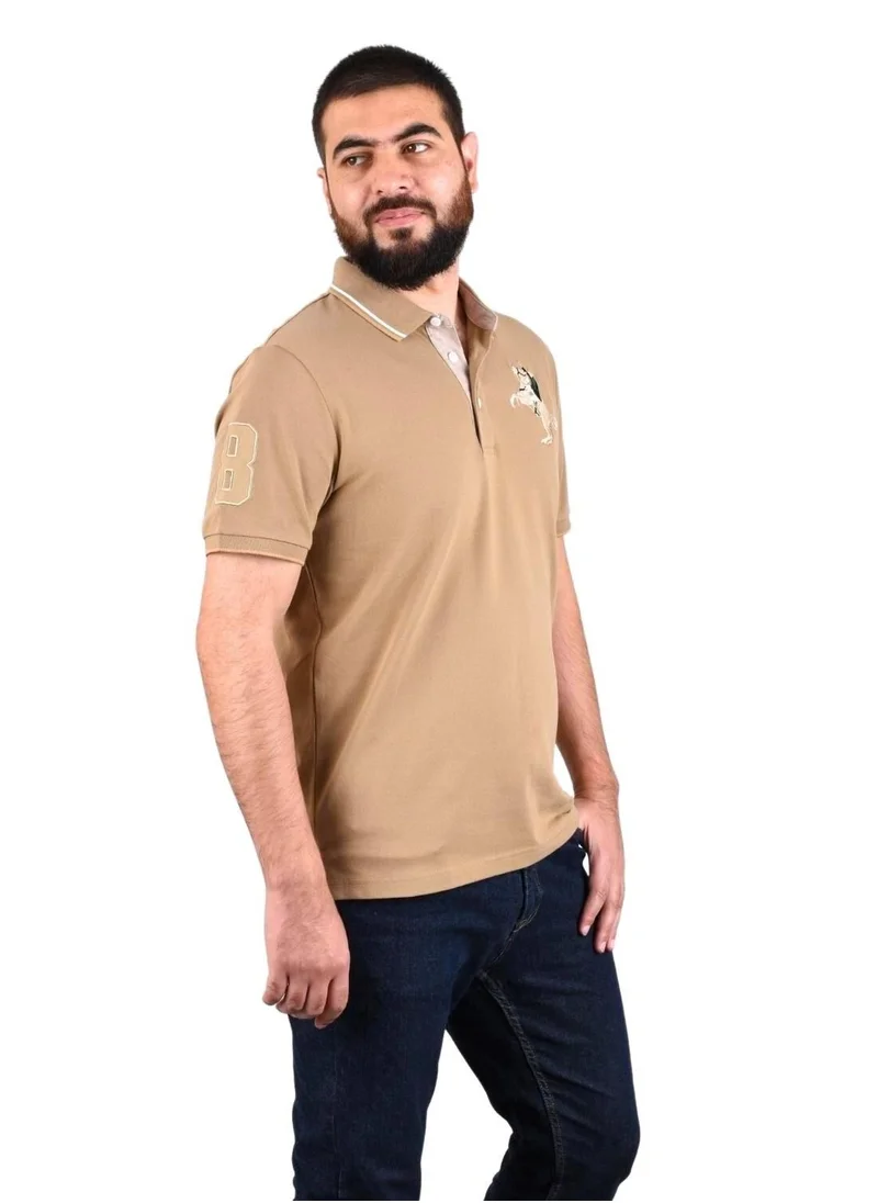 GIORDANO Giordano Men's Napoleon Polo Brown